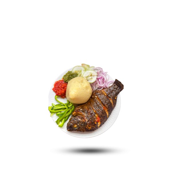 Banku And Grilled Tilapia